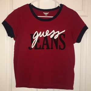 Vintage Guess Jeans Cropped T Shirt